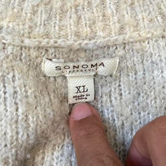 Sonoma Tan oversized fall sweater - Picture 7 of 7